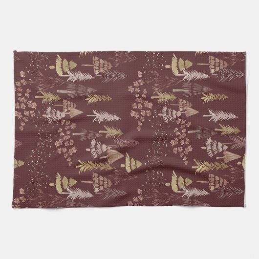 Christmas Tree Scatter Tea Towel Geschirrtuch (Horizontal)