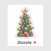 Christmas Tree Sea Turtle Turtles Tortoise T-Shirt Aufkleber (Blatt)