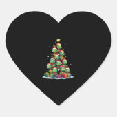 Christmas Tree Sea Turtle Turtles Tortoise T-Shirt Herz-Aufkleber (Vorderseite)