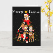 Christmas Tree Shiba Inu Lover Xmas Dog Owner New Karte (Gelbe Blume)