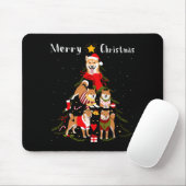 Christmas Tree Shiba Inu Lover Xmas Dog Owner New  Mousepad (Mit Mouse)