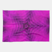Christmas Tree Silhouette & Purple Star Gradient Geschirrtuch (Horizontal)