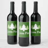 CHRISTMAS TREE SILHOUETTE | WEINETIKETT (Flaschen)