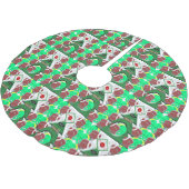 Christmas Tree Skirt Football Sports Polyester Weihnachtsbaumdecke (Schrägansicht)