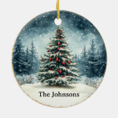 Christmas Tree Snow Nature Ornament (Hinten)