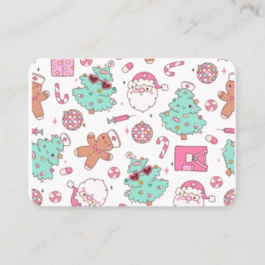 Christmas Tree Snowman Christmas Party I Visitenkarte (Vorderseite)