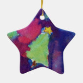 CHRISTMAS TREE Star Keramik Ornament (Hinten)