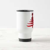 Christmas Tree Stencil Red Reisebecher (Mittel)