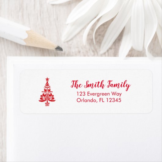 Christmas Tree Swedish Illustration Nordic Address (Insitu)