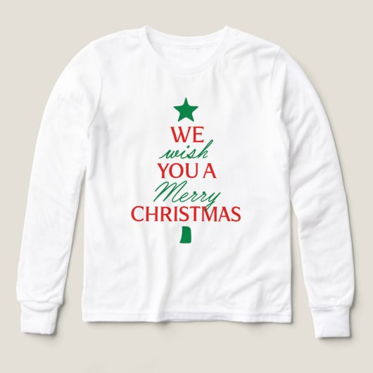 Christmas Tree Text Hoodie – Festive Holiday Messa (Design Vorderseite)