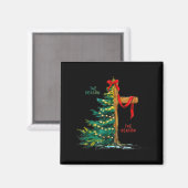 Christmas Tree The Season Jesus Cross Faith Holida Magnet (Vorderseite/Rückseite)