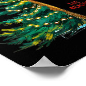 Christmas Tree The Season Jesus Cross Faith Holida Poster (Ecke)