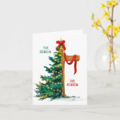 Christmas Tree The Season Jesus Cross The Reason  Karte (Gelbe Blume)