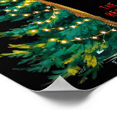 Christmas Tree The Season Jesus Cross The Reason  Poster (Ecke)