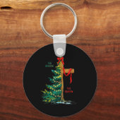 Christmas Tree The Season Jesus Cross The Reason  Schlüsselanhänger (Vorderseite)