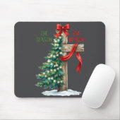 Christmas Tree The Season Jesus Cross The Reason X Mousepad (Mit Mouse)