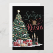 Christmas Tree The Season The Reason Einladung (Vorne/Hinten)