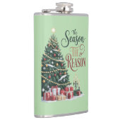 Christmas Tree The Season The Reason Flachmann (Rechts)