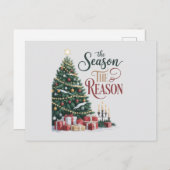 Christmas Tree The Season The Reason Postkarte (Vorne/Hinten)