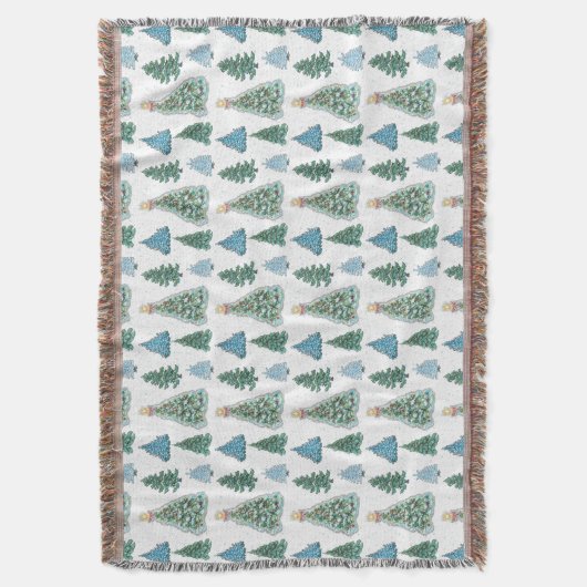 Christmas Tree Throw Blanket Decke (Vorderseite Vertikal)