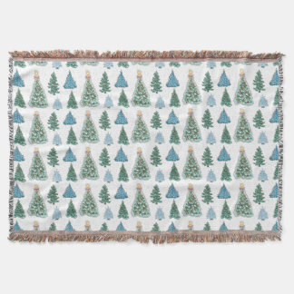 Christmas Tree Throw Blanket Decke