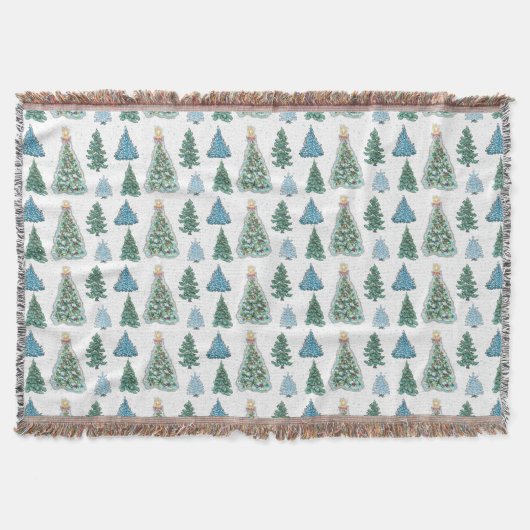 Christmas Tree Throw Blanket Decke (Vorderseite)