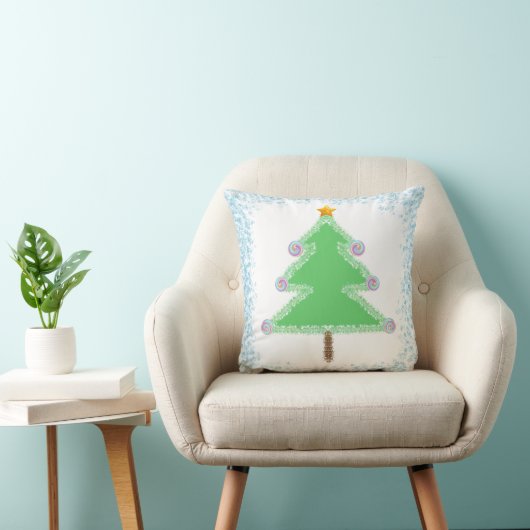 Christmas Tree Throw Cushion Kissen (Stuhl )
