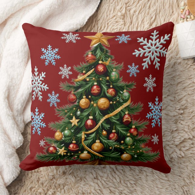 Christmas Tree Throw Pillow Kissen (Decke)