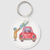 Christmas Tree Time! Schlüsselanhänger (Rückseite)