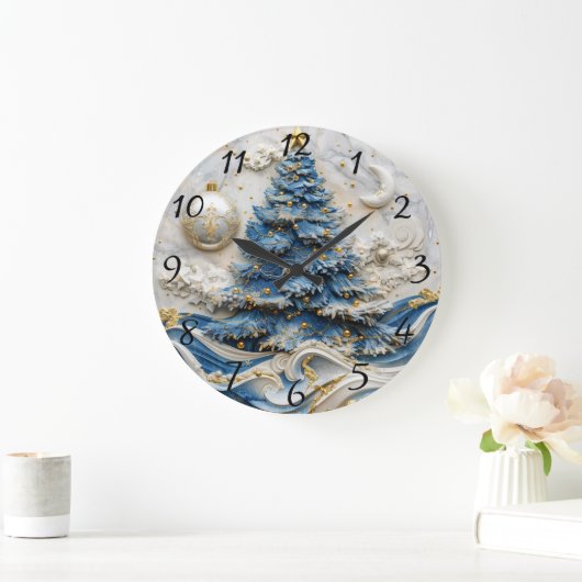 Christmas Tree Timekeeper Beauty Große Wanduhr (Zuhause)