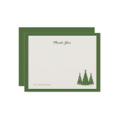 Christmas Tree Trio | Vielen Dank Mitteilungskarte (Vorderseite/Rückseite Beispiel)