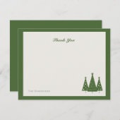 Christmas Tree Trio | Vielen Dank Mitteilungskarte (Vorne/Hinten)