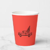 Christmas tree truck pappbecher (Rückseite)