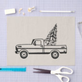 Christmas tree truck seidenpapier (Handwerk)