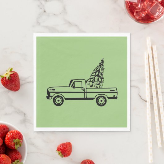 Christmas tree truck serviette (Beispiel)