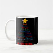 Christmas Tree Tygraphy Babys First Christmas Baby Kaffeetasse (Links)
