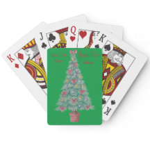 Christmas tree with decorations red bows bells art