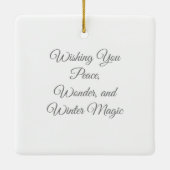 Christmas Tree with Deer Keramikornament (Rückseite)