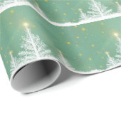 Christmas Tree Wonderland Art Geschenkpapier (Rolleneckpunkt)