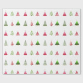 Christmas Tree Wrapping Paper Geschenkpapier (Flach)