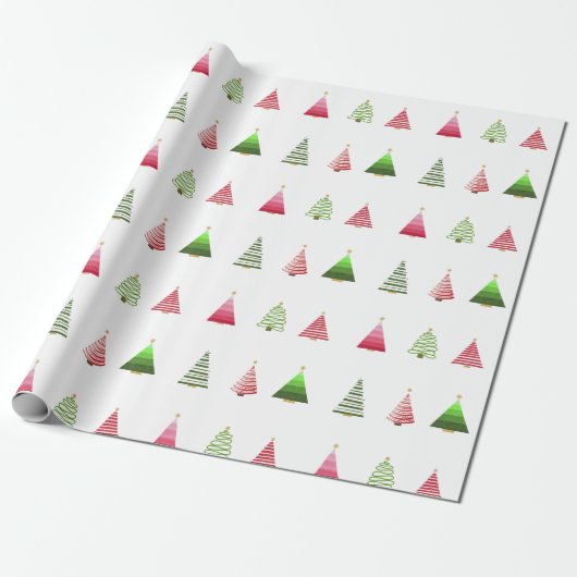 Christmas Tree Wrapping Paper Geschenkpapier (Ungerollt)