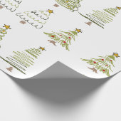 CHRISTMAS TREE WRAPPING PAPER GESCHENKPAPIER (Ecke)