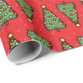 Christmas Tree Wrapping Paper Geschenkpapier (Rolleneckpunkt)