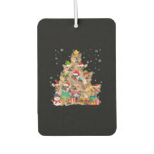 Christmas Tree Xmas Lights Chihuahua Classic T-Shi Autolufterfrischer (Vorderseite)
