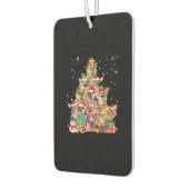 Christmas Tree Xmas Lights Chihuahua Classic T-Shi Autolufterfrischer (Links)