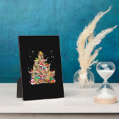 Christmas Tree Xmas Lights Chihuahua Classic T-Shi Fotoplatte (Seite)