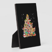 Christmas Tree Xmas Lights Chihuahua Classic T-Shi Fotoplatte (Seite)