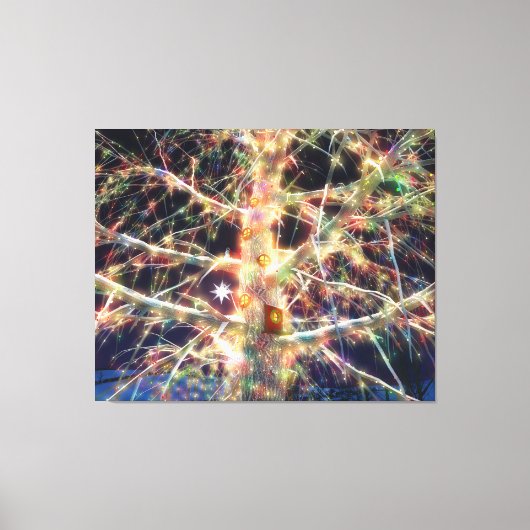 Christmas Treehouse Canvas Print Leinwanddruck (Vorderseite)