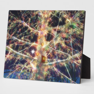 Christmas Treehouse Plaque Fotoplatte