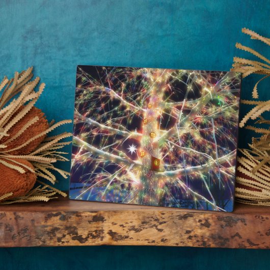 Christmas Treehouse Plaque Fotoplatte (Seite)